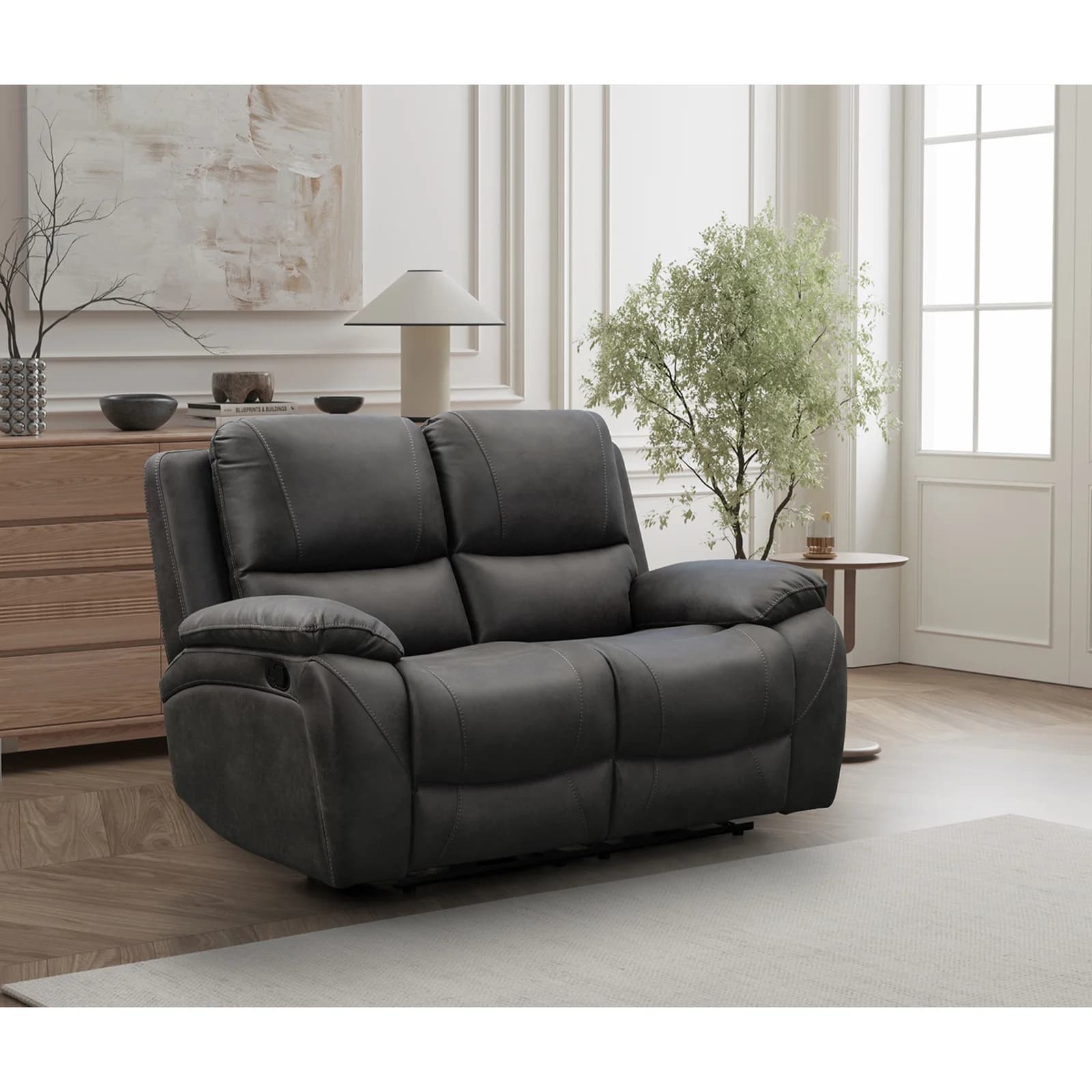 Isobella 2 Seater in Charcoal
