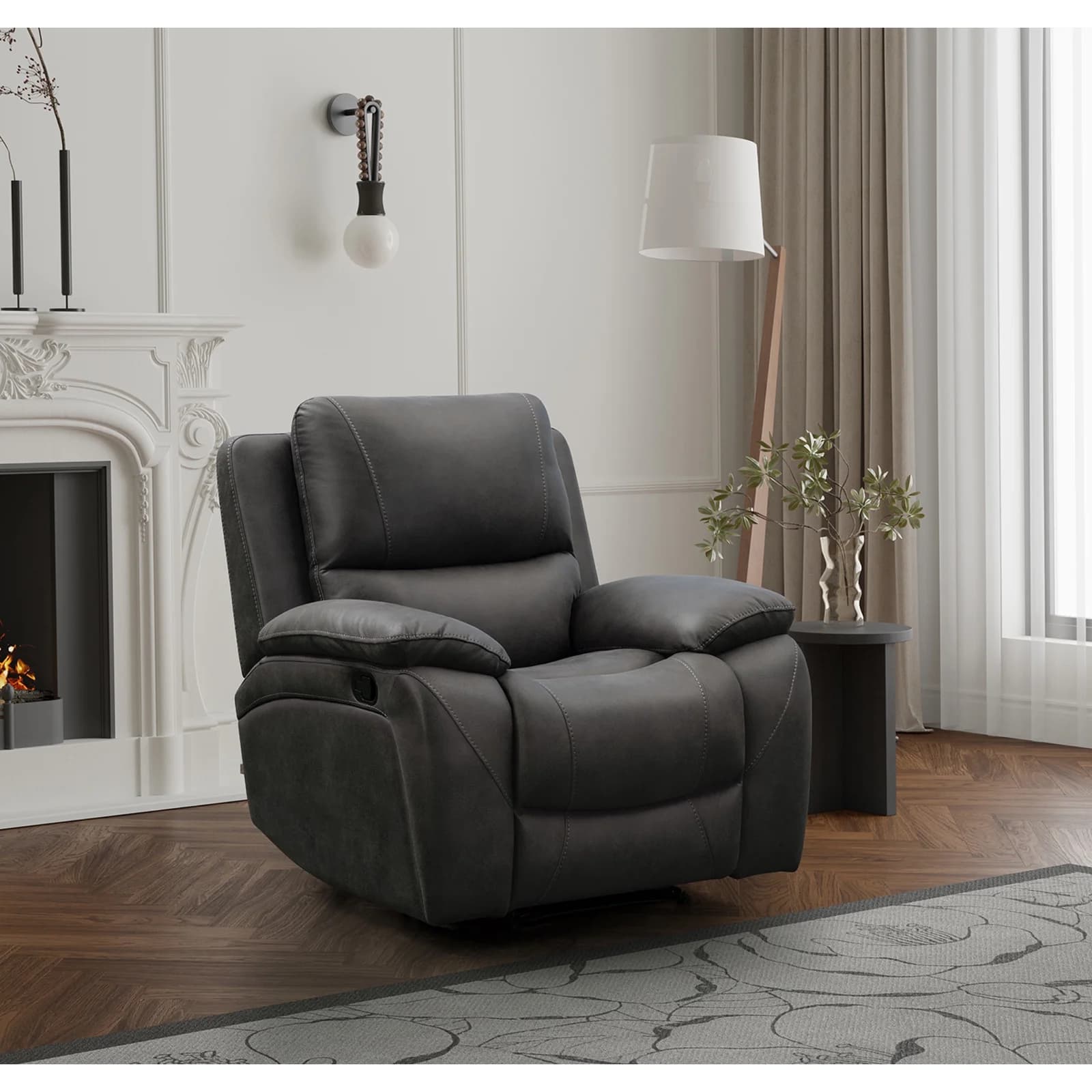 Isobella Chair in Charcoal