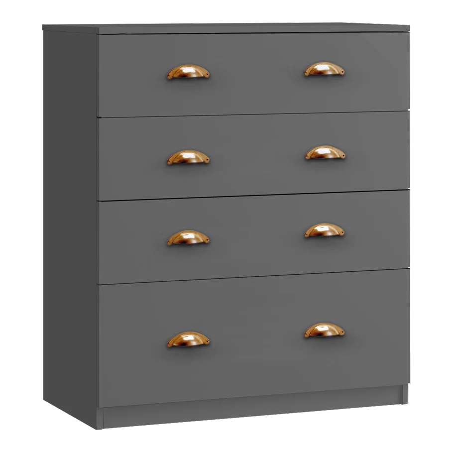 Cupriano 4 Drawer Chest (with One Deep Drawer)
