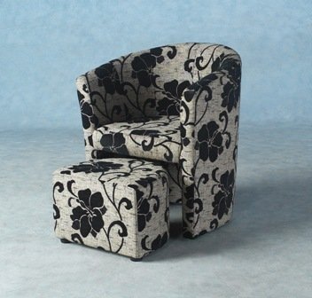 Tempo Tub Chair with Footstool